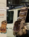 Kitchen caddy organizer attached to a vehicle with special black friday sale price as best camp gift